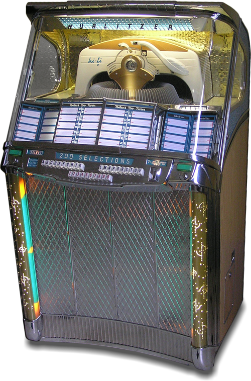 link to page for Wurlitzer model 2100 jukebox