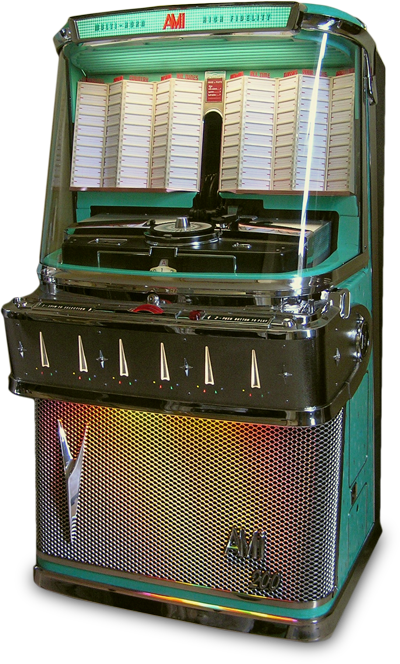 link to page for Ami model I jukebox of 1958