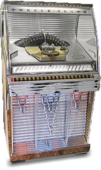 link to page for Rock-Ola model 1448 jukebox