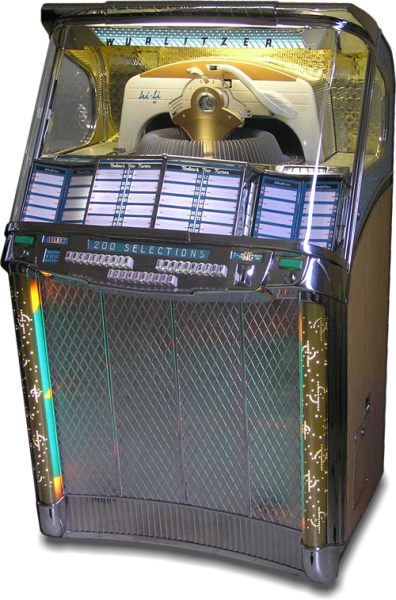 link to page for Wurlitzer model 2100 jukebox