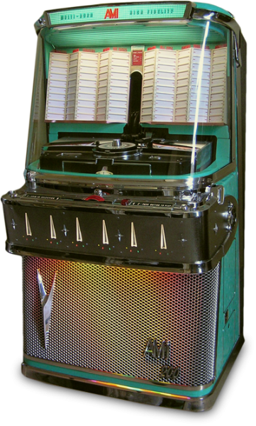 link to page for Ami model I jukebox of 1958